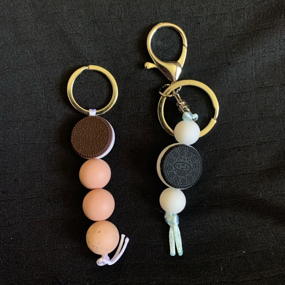 Oreo silicone zipper pulls